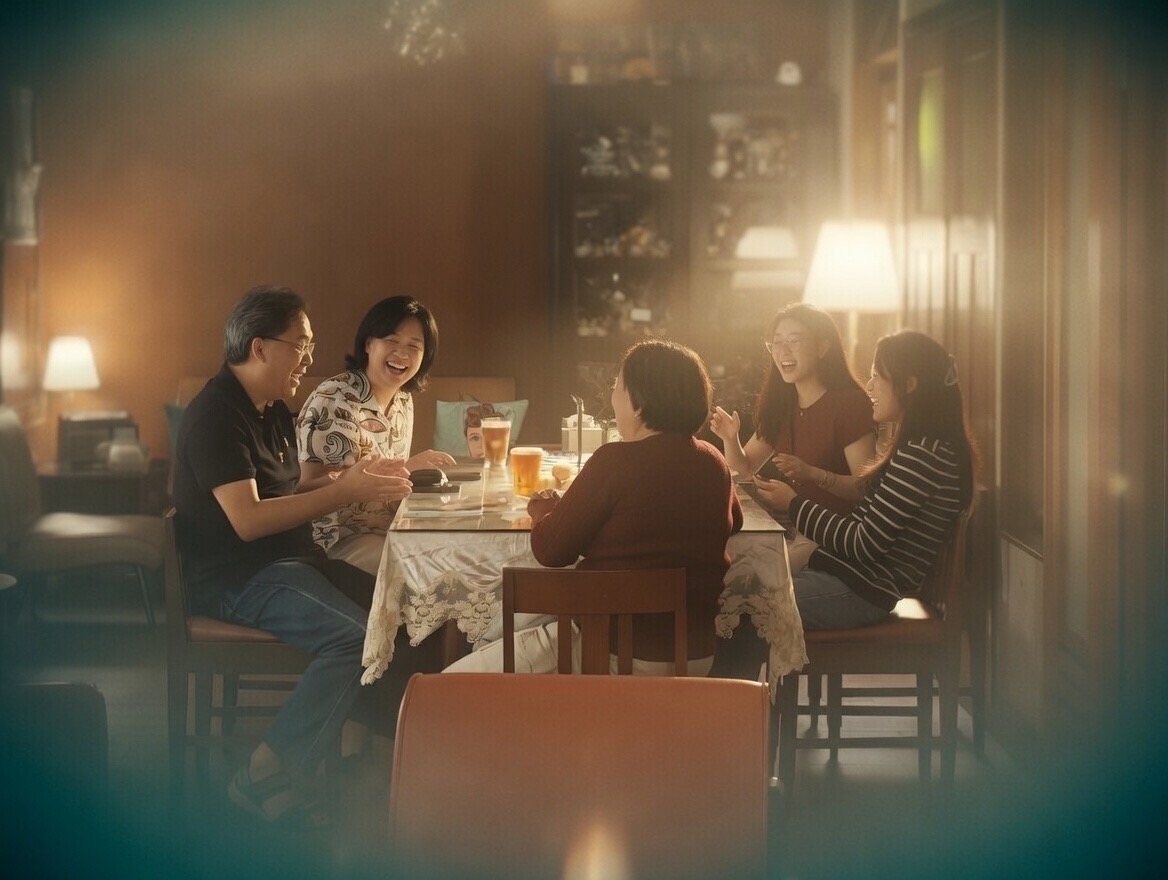 Suasana makan malam di Keuken van Elsje, Jl. Buton No. 11, Bandung