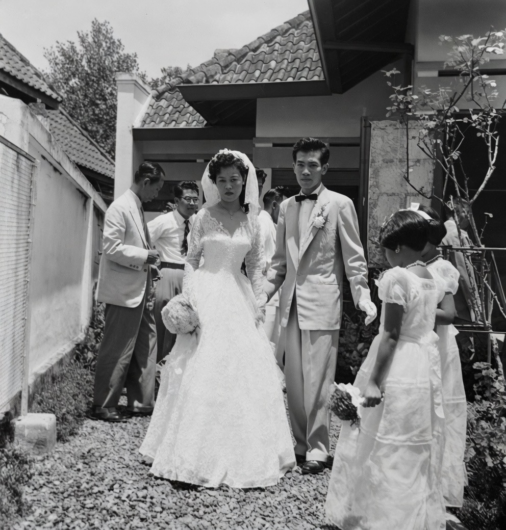 Opa Harry dan Oma Elsje dalam potret keluarga